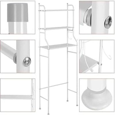Space Saver 3 Tier Toilet Towel Storage Rack Holder Over The Bathroom Toilet Shelf Organizer