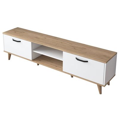 Home Canvas Capri TV Stand S - Walnut White