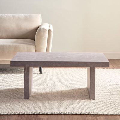 Home Canvas Galano Coffee Table Marble Finish Laminated Gray