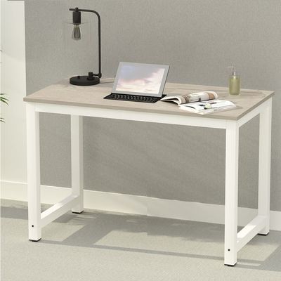 Mahmayi ZCD-24W Modern Study Desk, Modern Executive Desks for Home, Office, Schools, Laptop, Computer Workstation Table - White Concrete