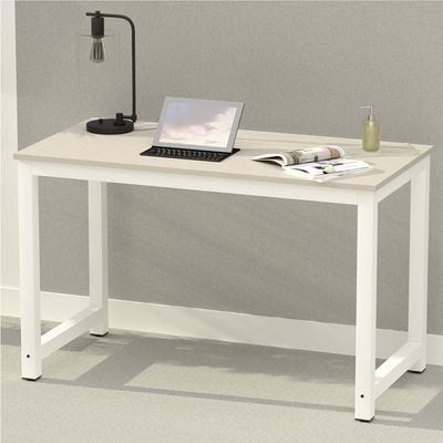Mahmayi ZCD-25W Modern Study Desk, Modern Executive Desks for Home, Office, Schools, Laptop, Computer Workstation Table - Light Grey