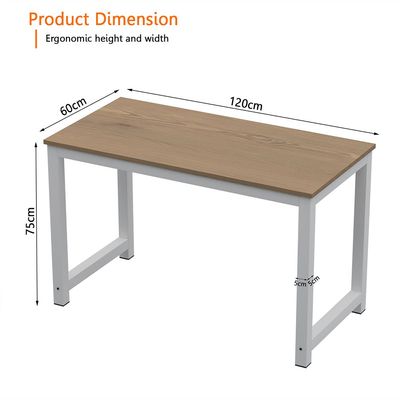 Mahmayi ZCD-25W Modern Study Desk, Modern Executive Desks for Home, Office, Schools, Laptop, Computer Workstation Table - Light Imperia 