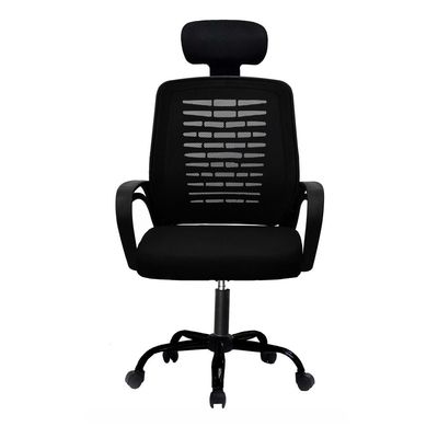 Desk Chair Office Chair for Home Height Adjustable HIGH Back Mesh Computer Chair with Lumbar Support Mesh Swivel Computer Office Ergonomic Executive Chair (With Head Rest, Black) 