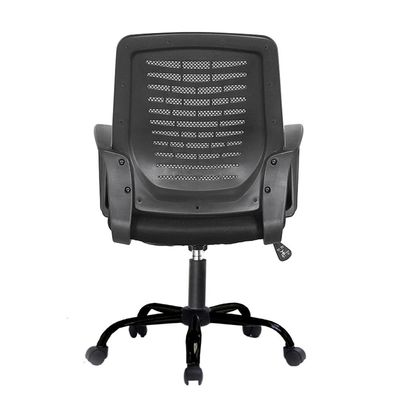 Desk Chair Office Chair for Home Height Adjustable Mid Back Mesh Computer Chair with Lumbar Support Mesh Swivel Computer Office Ergonomic Executive Chair (Swivil, Black) 