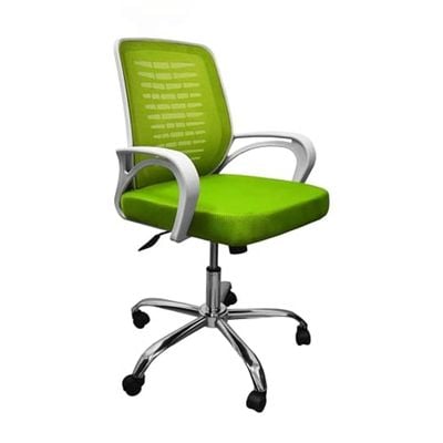 Desk Chair Office Chair for Home Height Adjustable HIGH Back Mesh Computer Chair with Lumbar Support Mesh Swivel Computer Office Ergonomic Executive Chair (Swivil, Green)