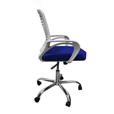 Desk Chair Office Chair for Home Height Adjustable Mid Back Mesh Computer Chair with Lumbar Support Mesh Swivel Computer Office Ergonomic Executive Chair (Swivil, Blue)