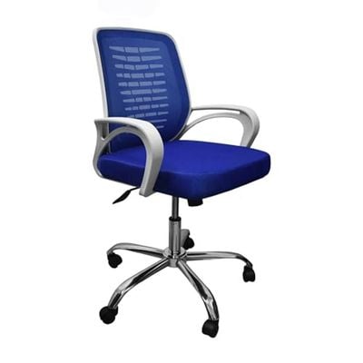 Desk Chair Office Chair for Home Height Adjustable Mid Back Mesh Computer Chair with Lumbar Support Mesh Swivel Computer Office Ergonomic Executive Chair (Swivil, Blue)