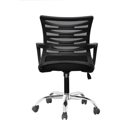 Desk Chair Office Chair for Home Height Adjustable Mid Back Mesh Computer Chair Mesh Swivel Computer Office Ergonomic Executive Chair (Swivil, Black ) 110