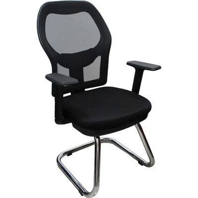 Executive MEDIUM BACK CHAIR ( VISITOR CHAIR ) , WITH LUMBER FOR BACK SUPPORT, HIGH RESILIENCE FOAM, TWO YEARS WARRANTY . 