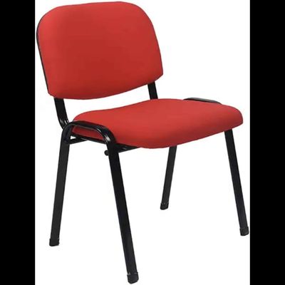 SPLENDOR Reception Visitor Chair Office Conference Desk for Guest Waiting Room Lobby Banquet Events Black (RED) 