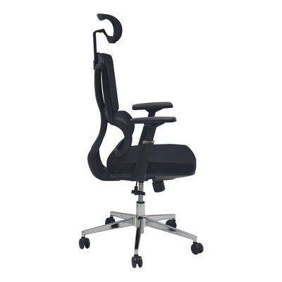  Mesh Office Chair, Executive Office Mesh Chair with Ergonomic Lumbar Support and Comfort Seat Cushion, Executive Swivel Office Chair with Durable Armrests, Manager Office Chair (Black)