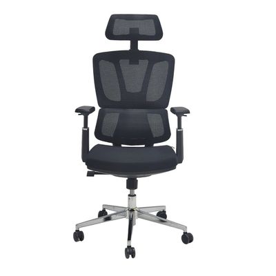  Mesh Office Chair, Executive Office Mesh Chair with Ergonomic Lumbar Support and Comfort Seat Cushion, Executive Swivel Office Chair with Durable Armrests, Manager Office Chair (Black)