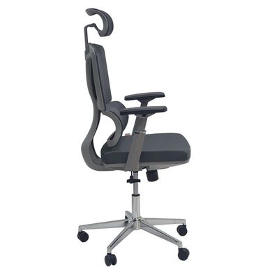  Mesh Office Chair, Executive Office Mesh Chair with Ergonomic Lumbar Support and Comfort Seat Cushion, Executive Swivel Office Chair with Durable Armrests, Manager Office Chair (Grey)