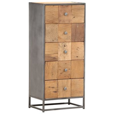 Drawer Cabinet 45x30x100 cm Solid  Reclaimed Wood