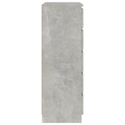 Drawer Cabinet Concrete Grey 60x36x103 cm Engineered Wood