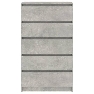 Drawer Cabinet Concrete Grey 60x36x103 cm Engineered Wood