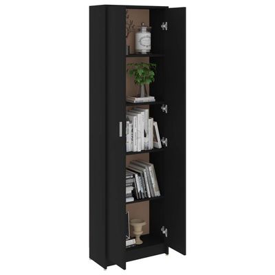 Hallway Wardrobe Black 55x25x189 cm Engineered Wood