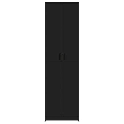 Hallway Wardrobe Black 55x25x189 cm Engineered Wood