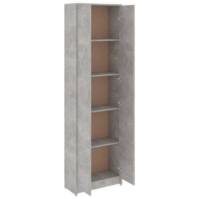 Hallway Wardrobe Concrete Grey 55x25x189 cm Engineered Wood