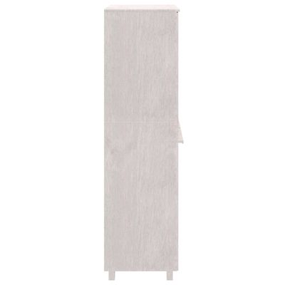 Wardrobe HAMAR White 89x50x180 cm Solid Wood Pine