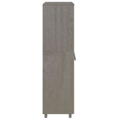 Wardrobe HAMAR Light Grey 89x50x180 cm Solid Wood Pine