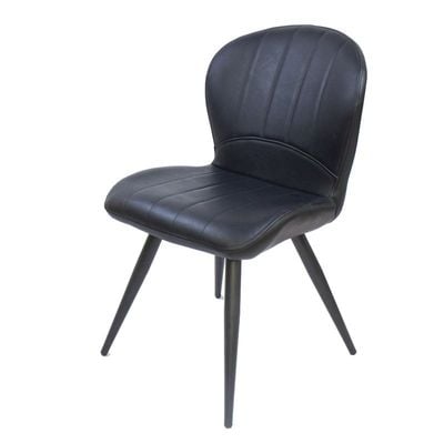 Modern Black PU Leather Dining Chair JP1149A-Black 