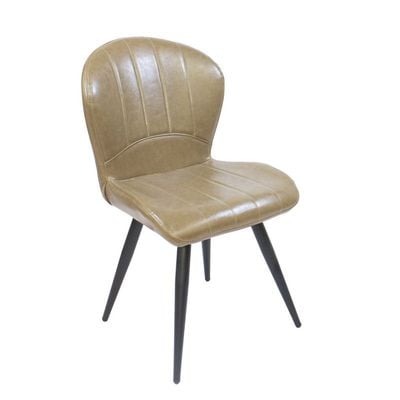 Modern Brown PU Leather Dining Chair JP1149B-Brown 