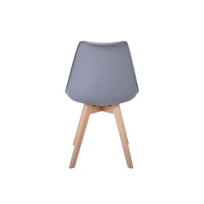 Armless Dining Chair with Wooden Legs JP1154A-Grey 