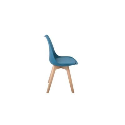 Armless Dining Chair with Wooden Legs JP1154E-Blue 