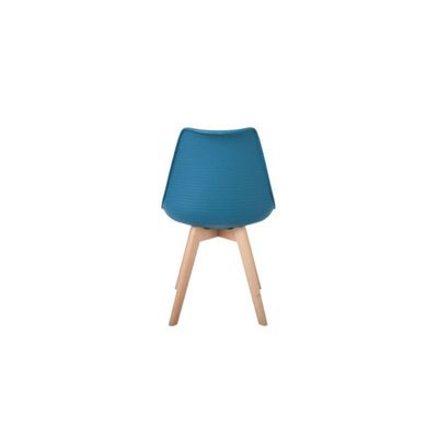 Armless Dining Chair with Wooden Legs JP1154E-Blue 