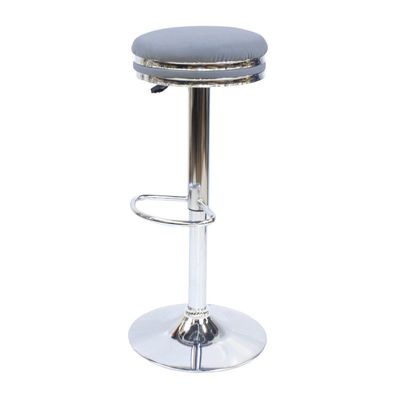 Counter Bar Stool with Faux Leather JP1157-Grey 