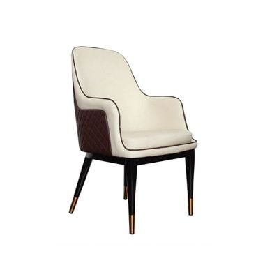 Reupholstery High Back Leather Dining Chair JP1178A-Beige 