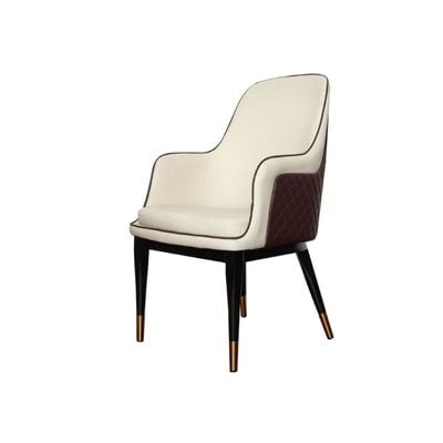 Reupholstery High Back Leather Dining Chair JP1178A-Beige 