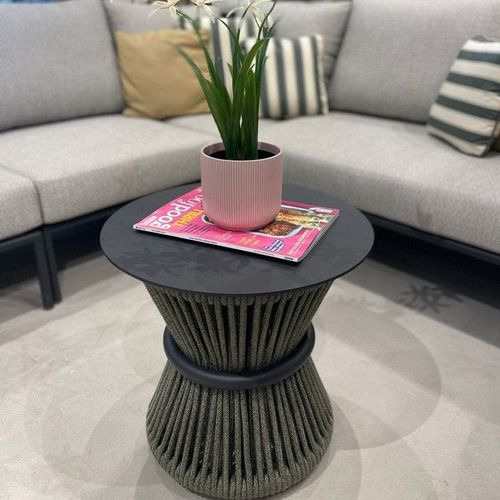 June Charcoal Side Table