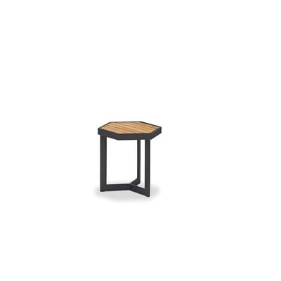 Six Sided Charcoal Side Table