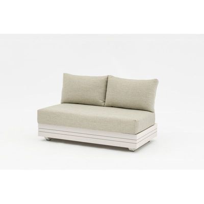 Largo White 2-seater Sofa