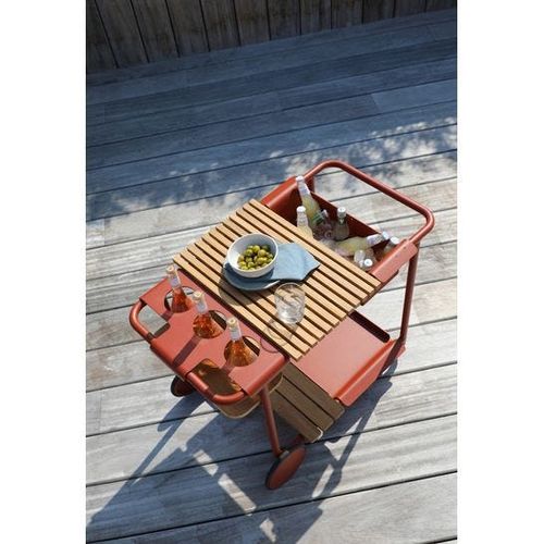 Sunset Terra Cotta Trolley with Wheels