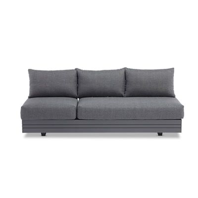 Largo Charcoal L-shaped 5-seater Sofa Set with Coffee & Side Table