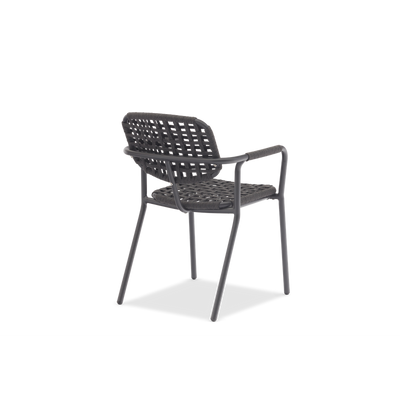 Aosta Charcoal Dining Armchair