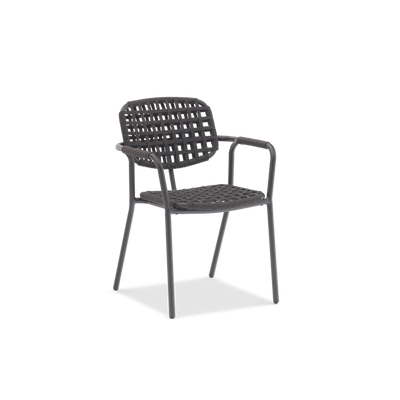 Aosta Charcoal Dining Armchair