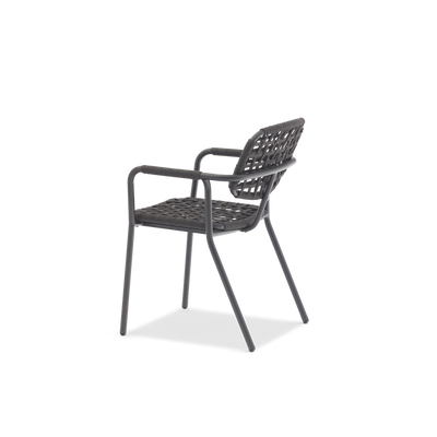 Aosta Charcoal Dining Armchair