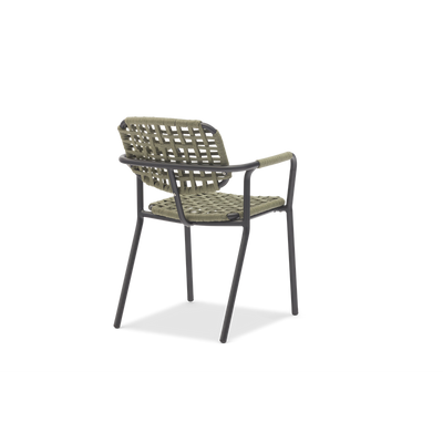 Aosta Green Dining Armchair