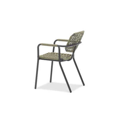 Aosta Green Dining Armchair