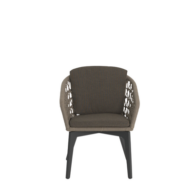 Augusta Taupe Dining Armchair