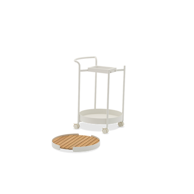 Bloom White Trolley with Wheels