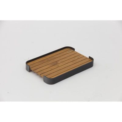 Bloom Charcoal Rectangle Tray