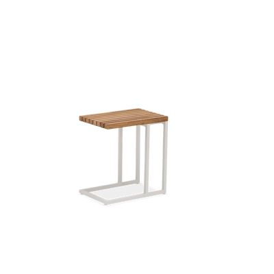 Cube White Side Table