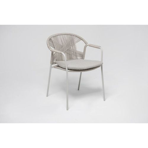 Jeneiro Light Grey Arm Chair