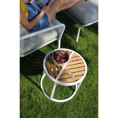 Leaf White Side Table