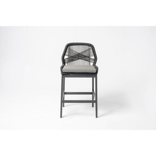 Leon Charcoal Bar Chair